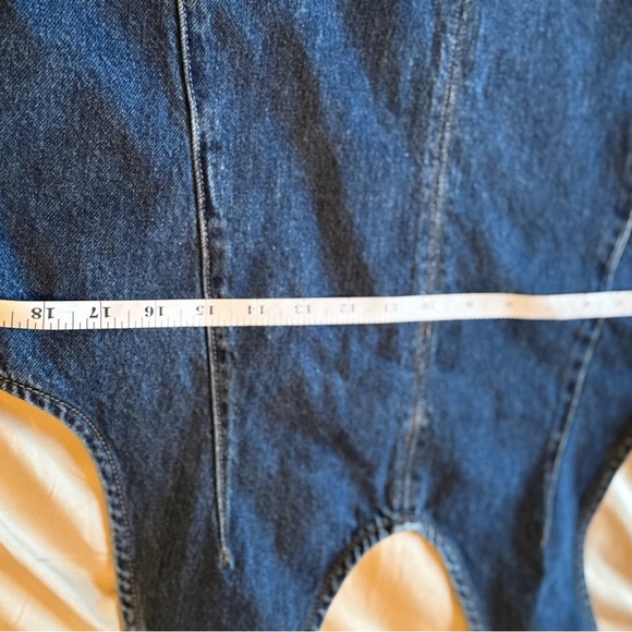 Free People - We The Free Blue Denim Women's Jumpsuit Size S - Picture 11 of 13